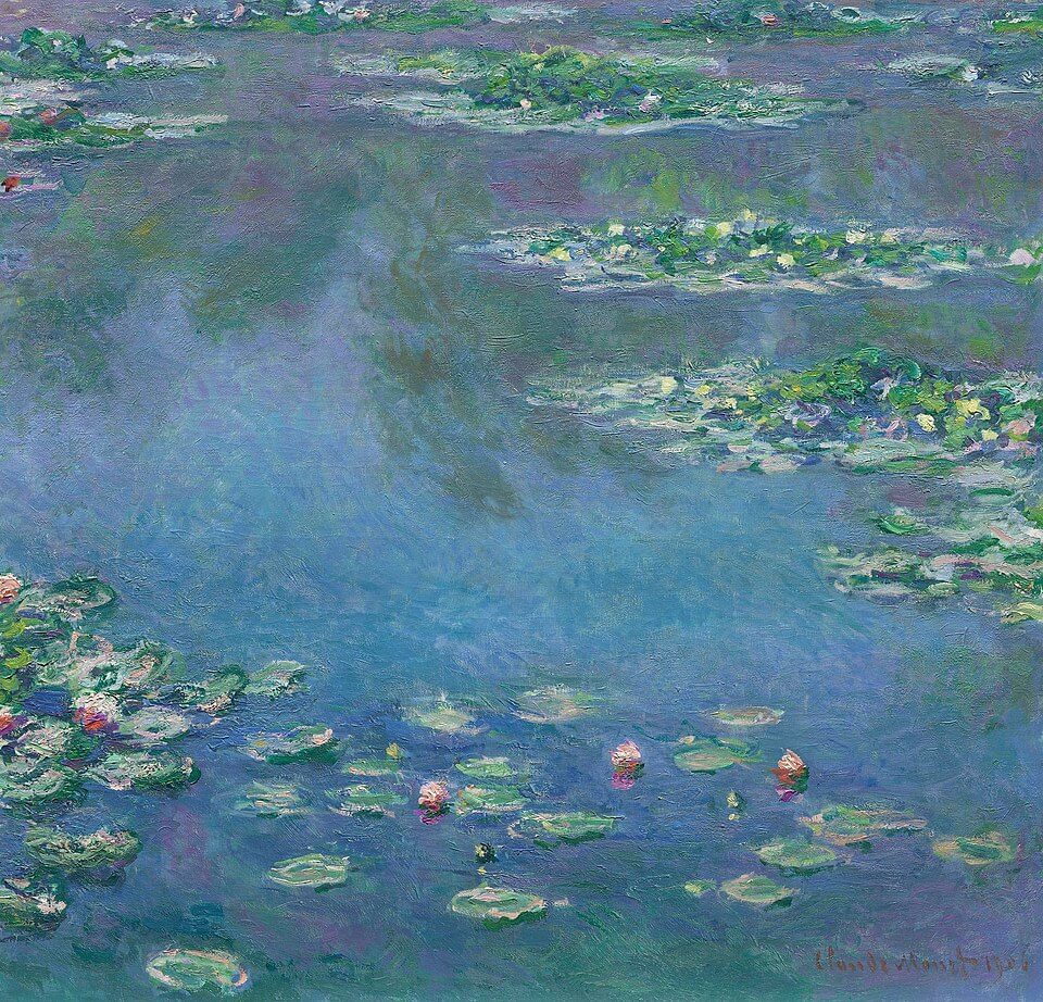 클로드 모네, 수련(Nymphéas) 연작 중, 1906년경, 유화, 시카고 미술관 등 다수 소장