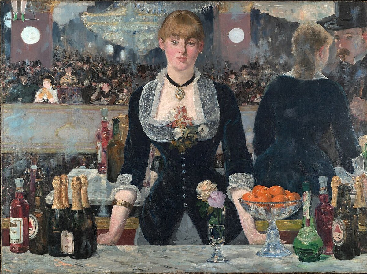 에두아르 마네, 폴리베르제르의 바(Un bar aux Folies-Bergère), 1882, 유화, 런던 코톨드 갤러리 소장