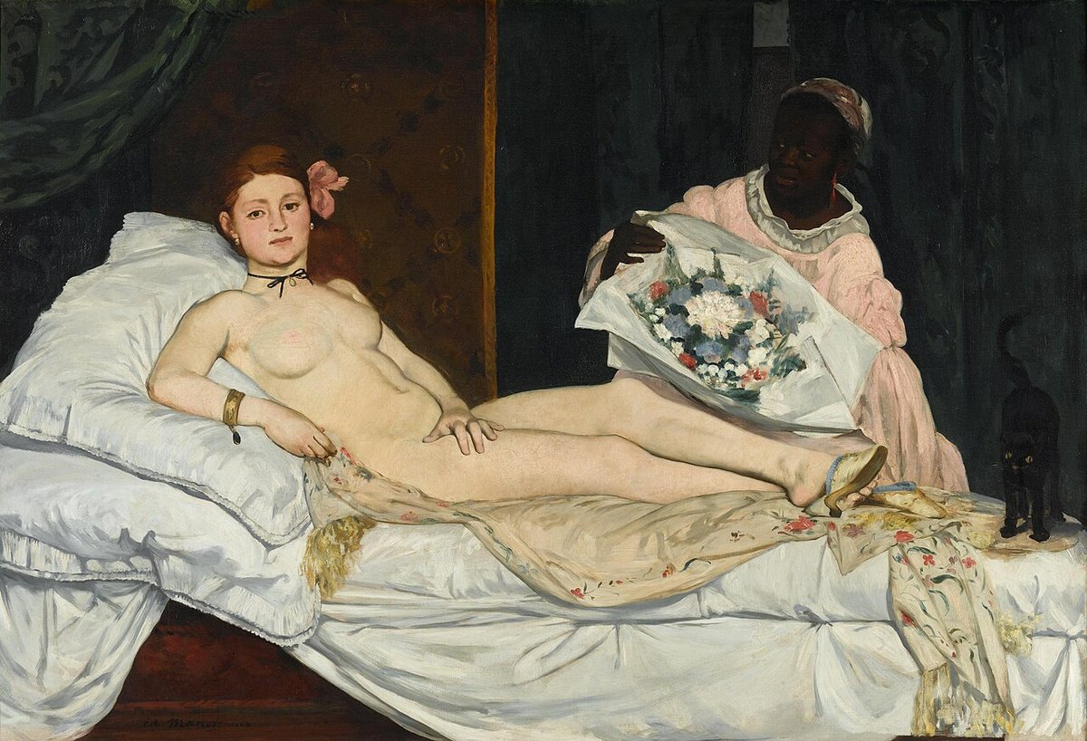 에두아르 마네, 올랭피아(Olympia), 1863, 유화, 파리 오르세 미술관 소장