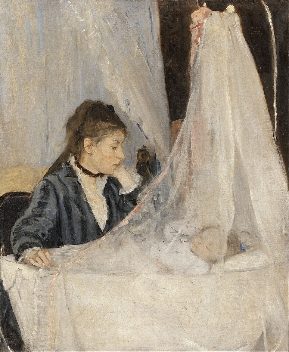 베르트 모리조, 요람(Le Berceau), 1872, 유화, 파리 오르세 미술관 소장