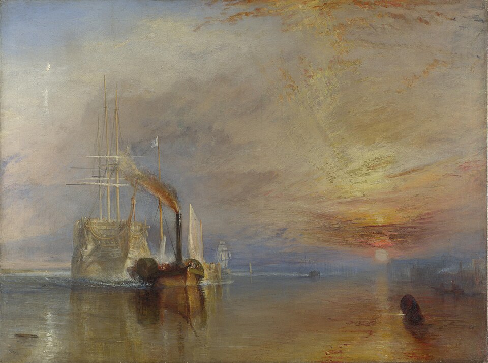 조지프 말러드 윌리엄 터너, 전함 테메레르(The Fighting Temeraire), 1839, 유화, 런던 내셔널 갤러리 소장