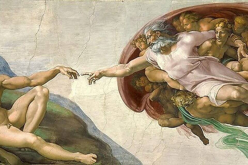 아담의 창조 (The Creation of Adam), 1508–1512 — 미켈란젤로
