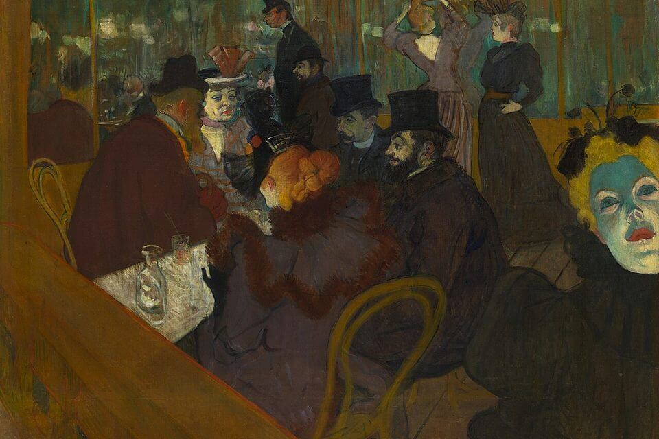 물랭루주에서 (At the Moulin Rouge), 1892–1895 — 앙리 드 툴루즈-로트레크