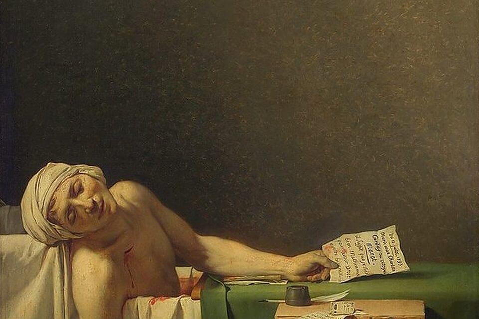 마라의 죽음 (The Death of Marat), 1793 — 자크 루이 다비드