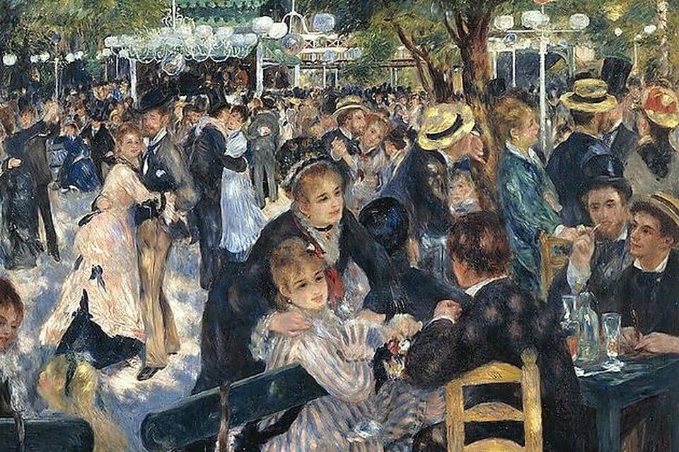 물랭 드 라 갈레트의 무도회 (Bal du moulin de la Galette), 1876 — 피에르 오귀스트 르누아르